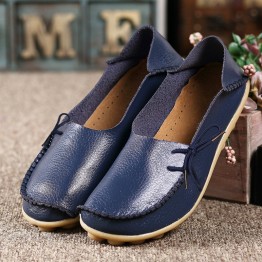 2017 Moccasins Women's Soft Leisure Flats Female Driving Shoes Loafers Mother Casual Shoes Fashion Woman Genuine Leather Shoes