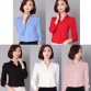 Black Red White Chiffon Blouse Women Autumn 2017 Long Sleeve Ladies Office Shirts Korean Fashion Casual Slim Women Tops Blusas32713418123