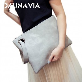 DAUNAVIA Fashion women's clutch bag leather women envelope bag clutch evening bag female Clutches Handbag free shipping ND001