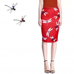 Free shipping M-XXL women red pencil skirts 2016 Western fashion girls slim faldas vogue ladies new casual bottoms wholesale