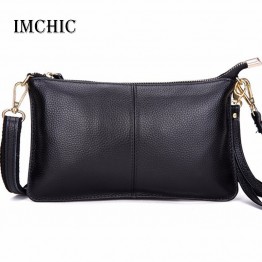 Genuine Leather Women Day Clutch Bags Real Skin Cowhide Envelope Small Shoulder Organizer Purse Eevening Party Ladies Wristlet
