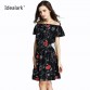 Hot Pink Flower New Spring Summer Plus Size Women Clothing 2017 fashion Floral Print Pattern Cute dresses vestidos WC0472-7