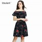 Hot Pink Flower New Spring Summer Plus Size Women Clothing 2017 fashion Floral Print Pattern Cute dresses vestidos WC0472-732657227123