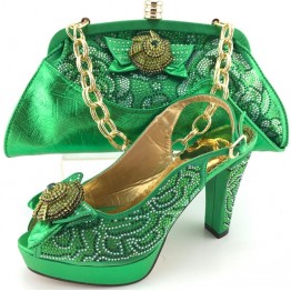 Italian Shoes with Matching Bags Italian Yellow High Heels Shoes Matching Shoes and Bags for African Partys Shoe and Bag Set