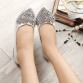 NEW Fashion 2016 Flats Shoes Women Ballet Princess Shoes For Casual Crystal Boat Shoes Rhinestone Women Flats PLUS Size