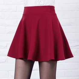 New 2016 Summer style sexy Skirt for Girl lady Korean Short Skater Fashion female mini Skirt Women Clothing Red Bottoms