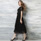 New Europe 2016 Spring Summer Women&#39;s Lace Openwork Long Dresses Bohemian Femme Casual Clothing Women Sexy Slim Party Dresses32617976006