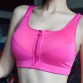 Sports bra front zipper push up yoga bra fitness 2016 new professional running sport bras top active wear for women yoga shirt