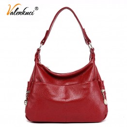 Valenkuci Women Handbag Genuine Leather Bag for Women Messenger Bags Designer Crossbody Bag Women Tote Shoulder Bag bolsa SD-805