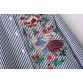 Woman Striped Blouse Cotton Bird Embroidery Shirt Stand Collar Long Sleeve Femininas Bordado Floral Camisa New Fashion Tops32753990018